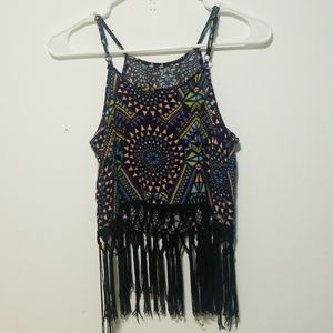 Crop halter top.